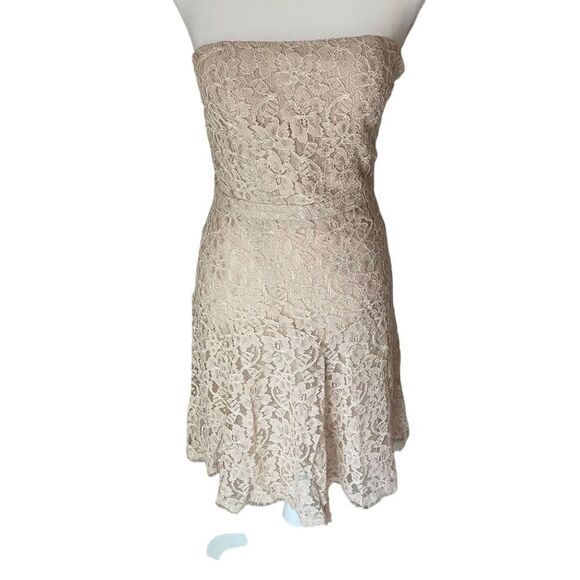 Diane Von Furstenberg Lace Strapless Dress Size 4 NWT - Picture 2 of 6
